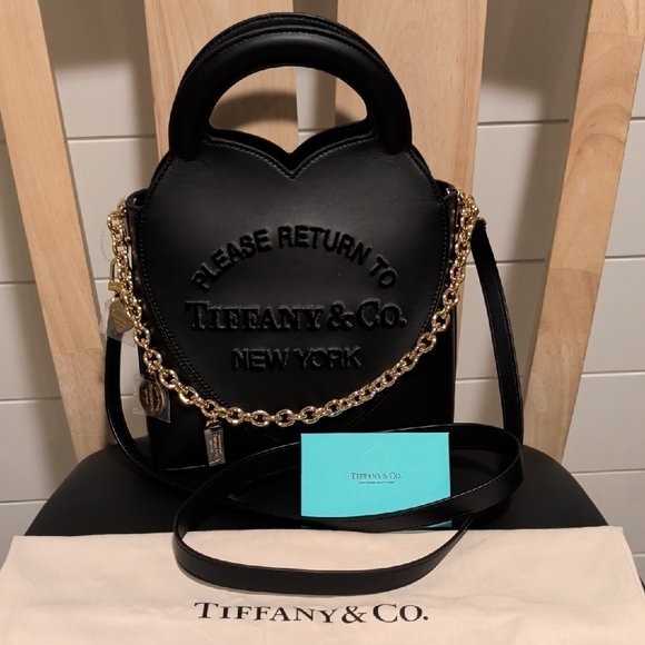 Tiffany & Co. "Return To Tiffany" Gold Chain Tote With Crossbody Strap (Rare) - Picture 2 of 11